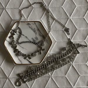 Vintage BETSEY JOHNSON Bow & Crystal Set 💝🎀💎